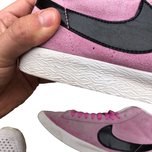 Rare 2013 Nike Blazer Mid High Top 'Curved Pink' Size 5 - Picture 14 of 16
